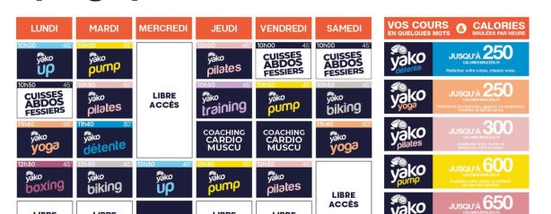 101 planning salle de sport epagny