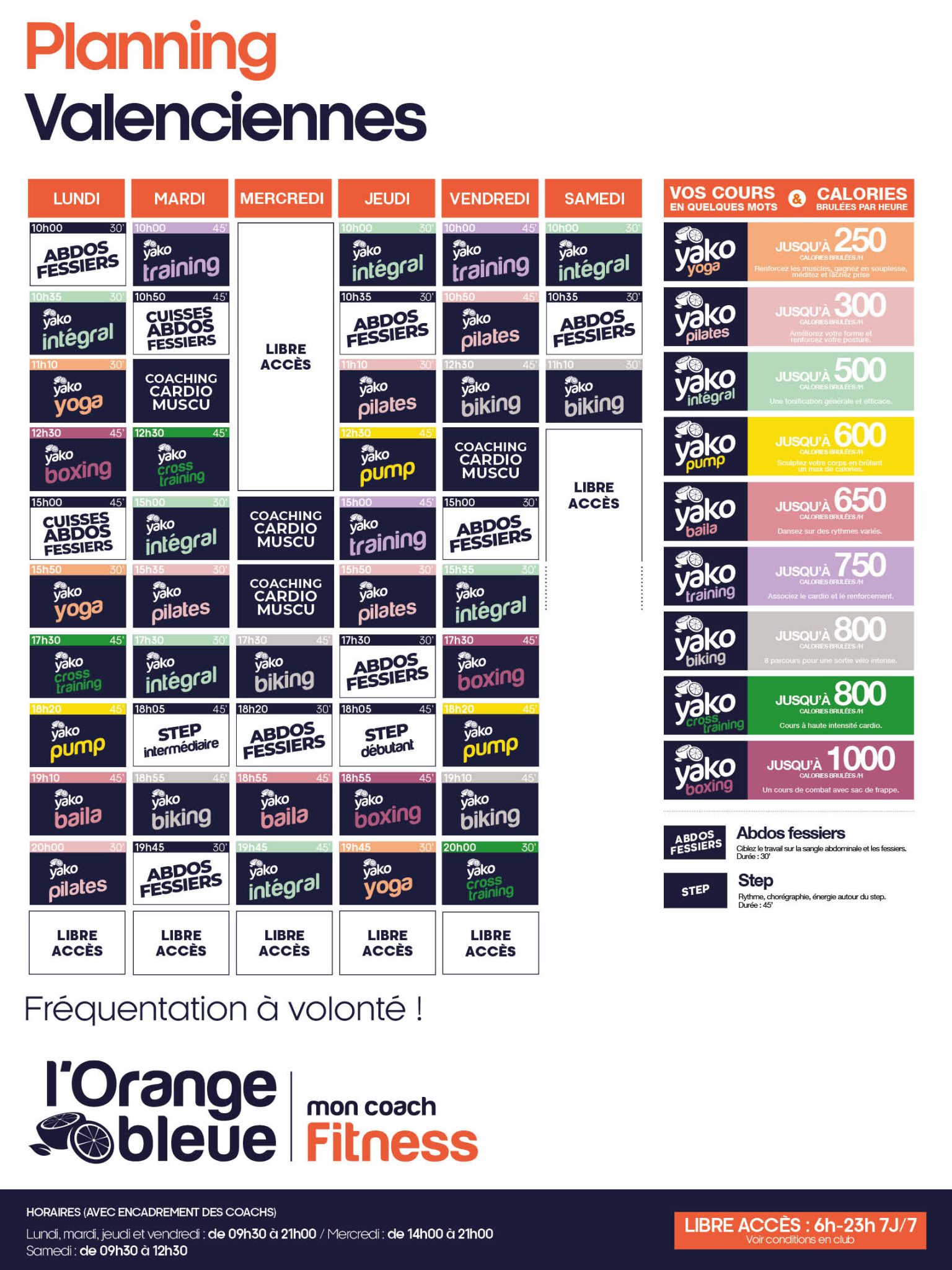 288 planning salle de sport valenciennes