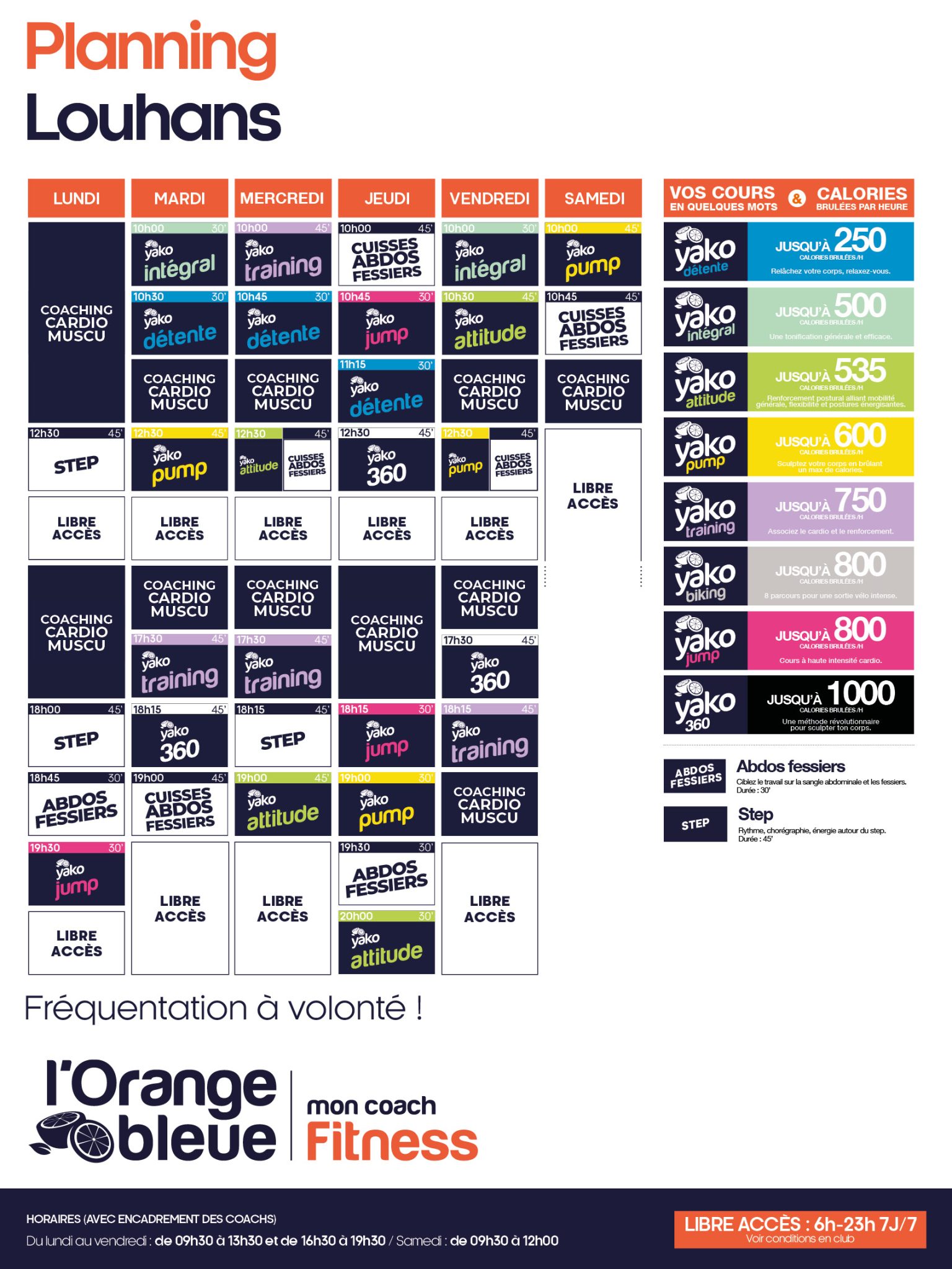450 planning salle de sport louhans
