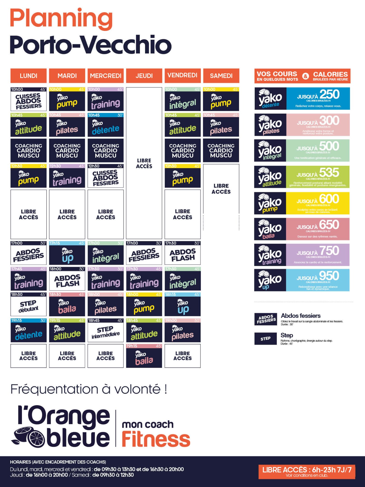 502 planning salle de sport porto vecchio