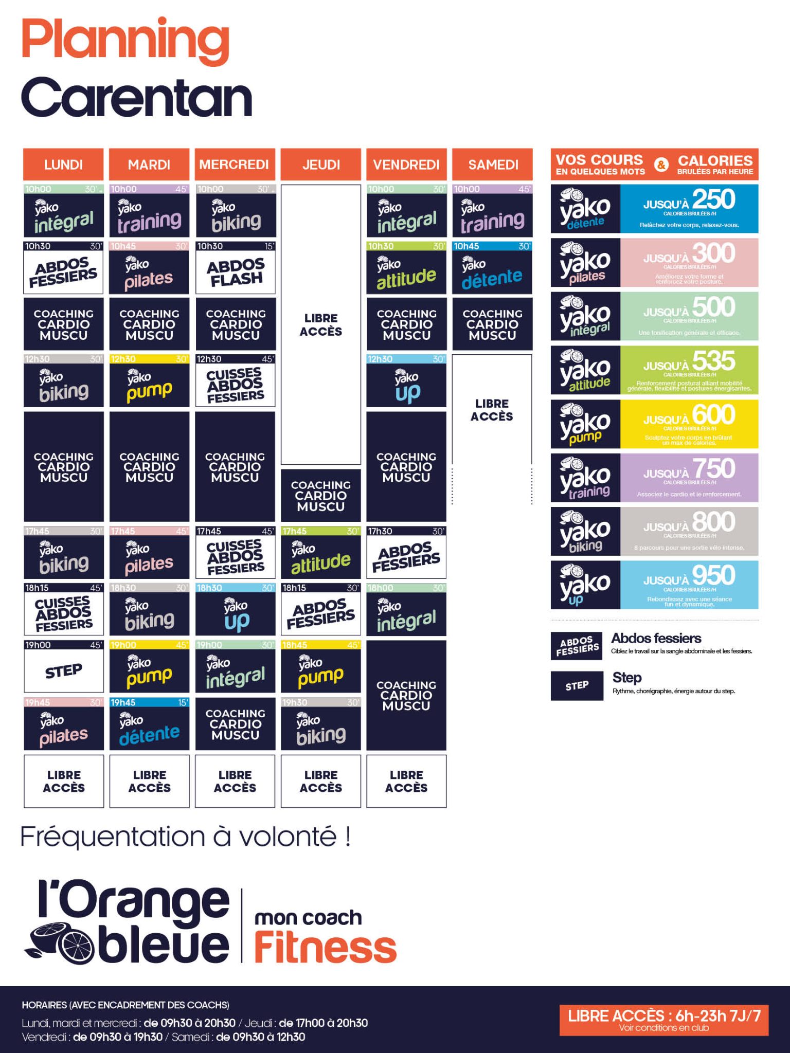 54 planning salle de sport carentan