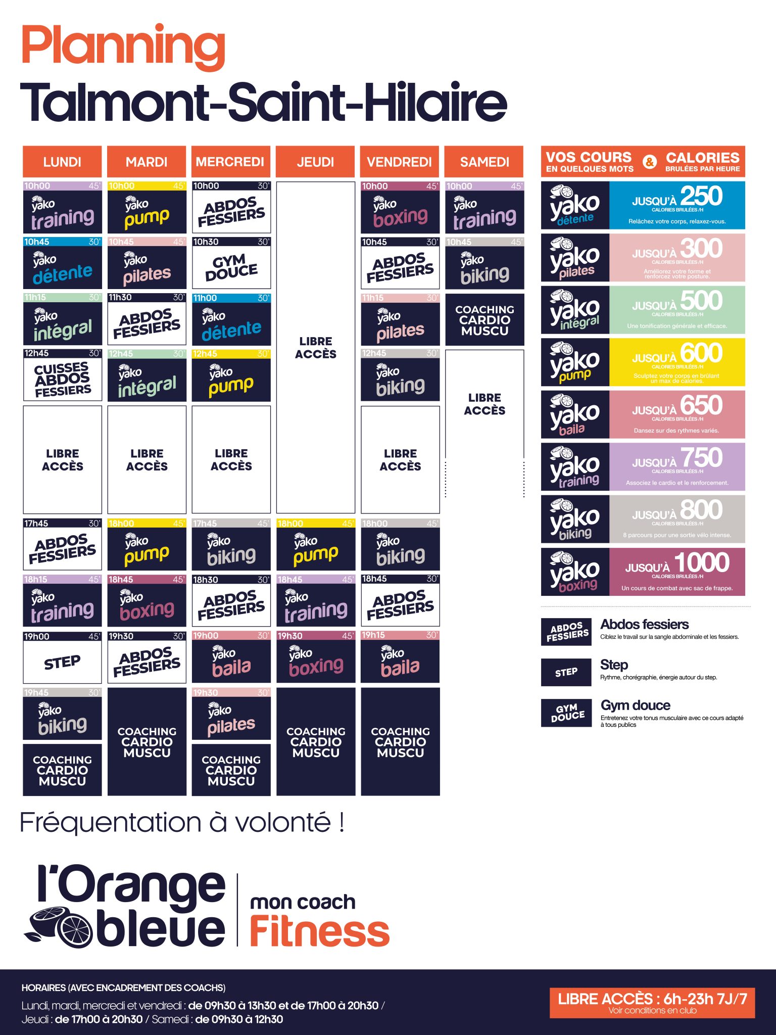 549 planning salle de sport talmont st hilaire