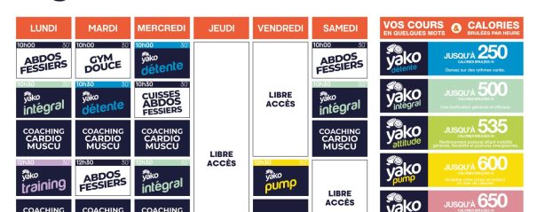 600 planning salle de sport argences