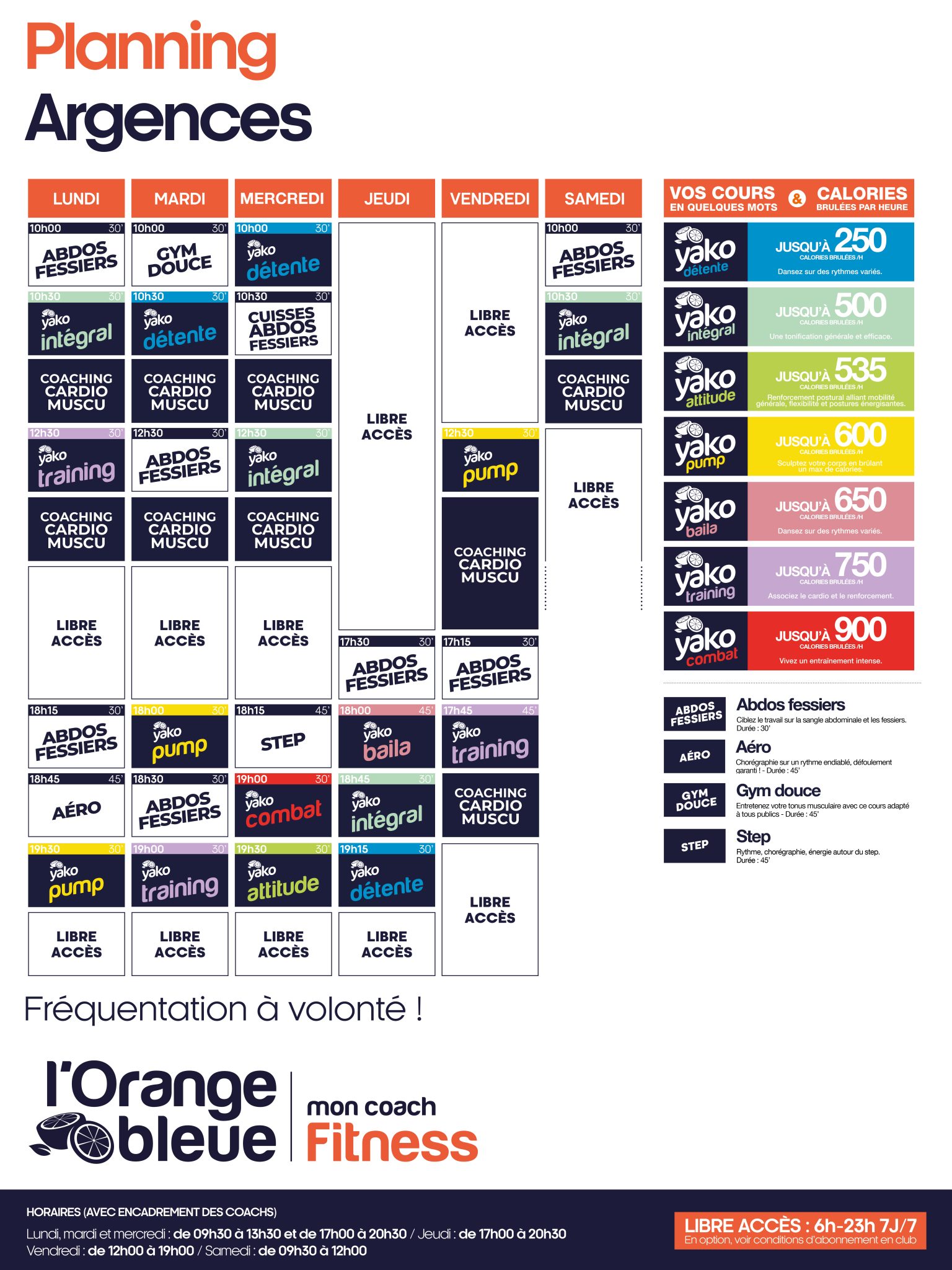 600 planning salle de sport argences