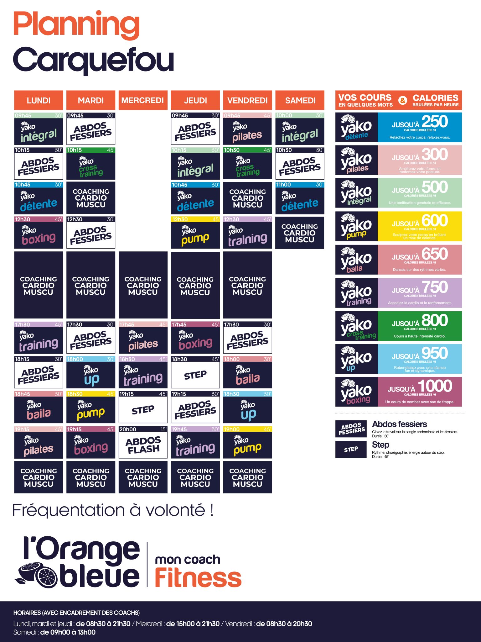 602 planning salle de sport carquefou