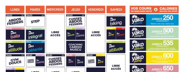 607 planning salle de sport le thuit de l'oison