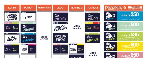 607 planning salle de sport le thuit de l'oison