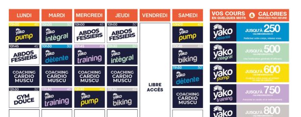 830 planning salle de sport lesneven