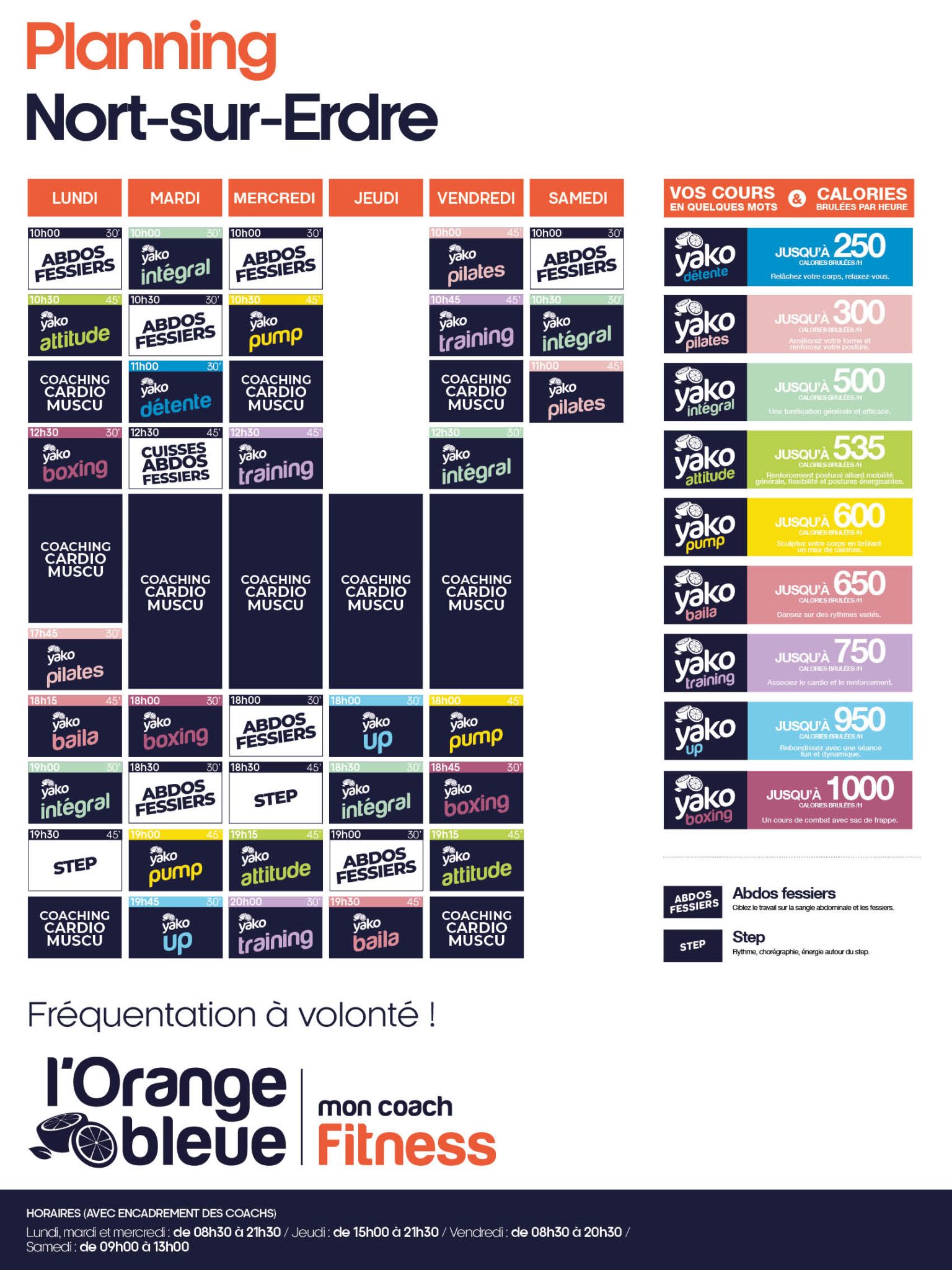195 planning salle de sport nort sur erdre