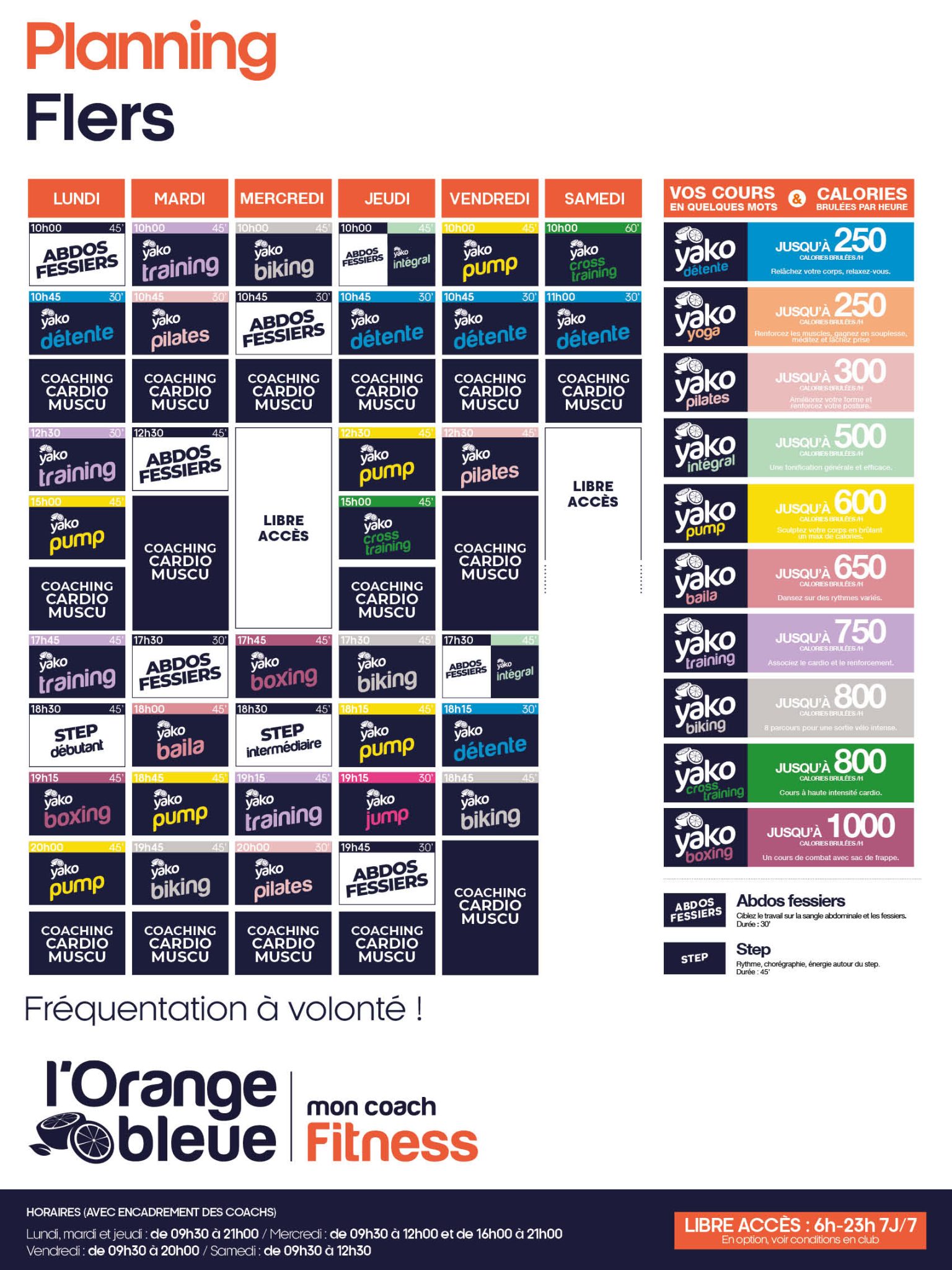 107 planning salle de sport flers
