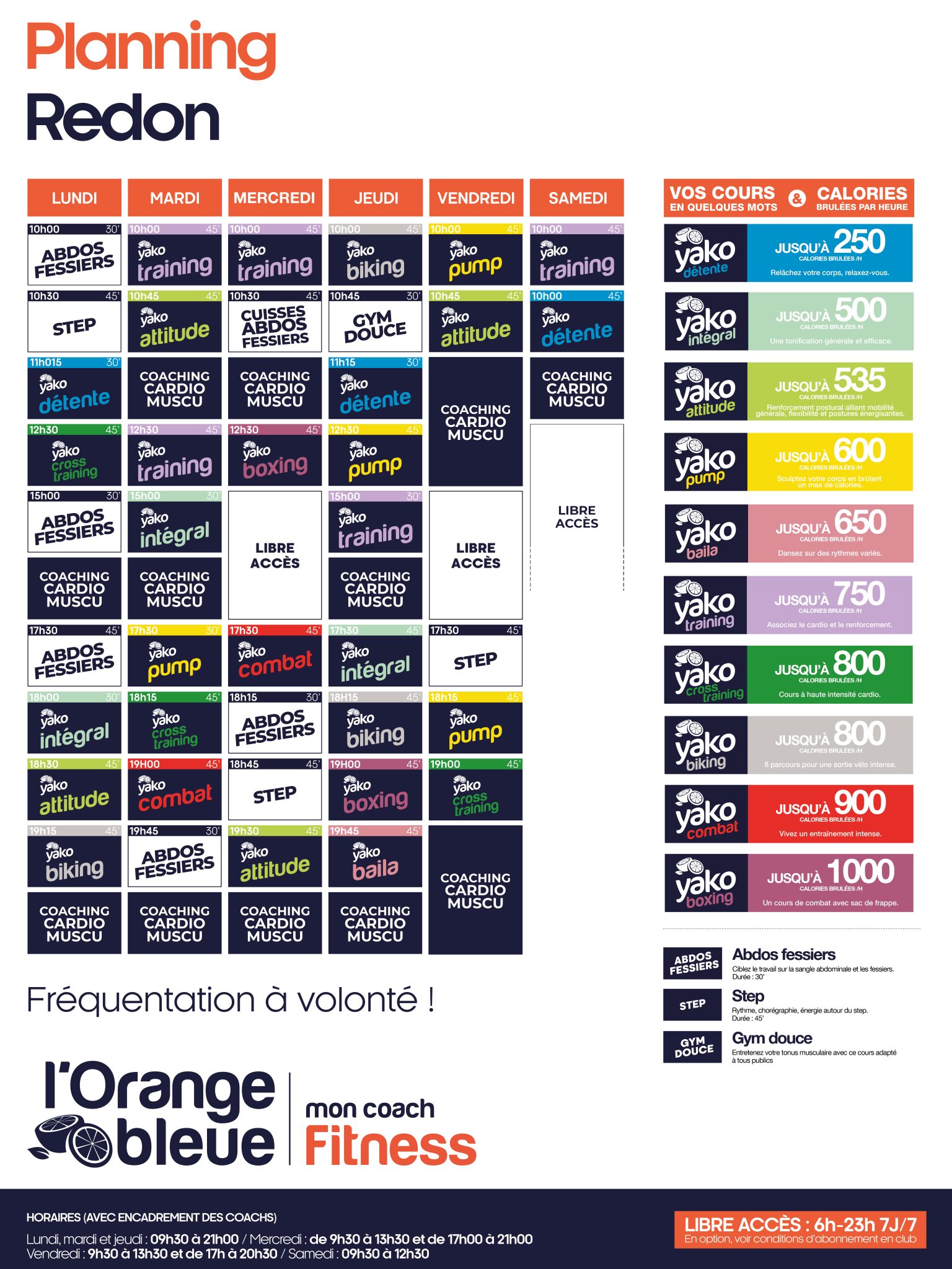 115 planning salle de sport redon