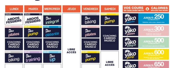 117 planning salle de sport gueugnon