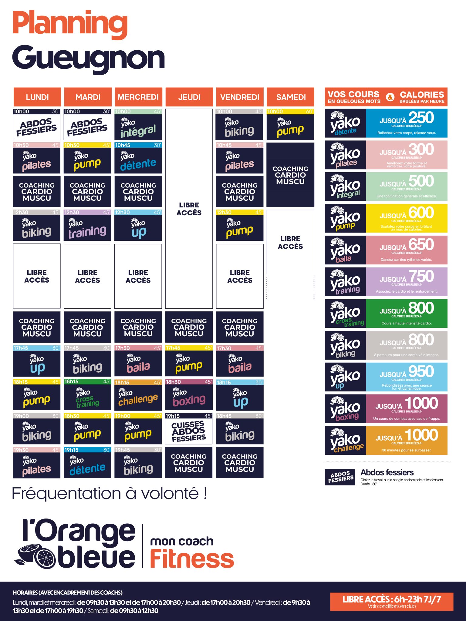 117 planning salle de sport gueugnon