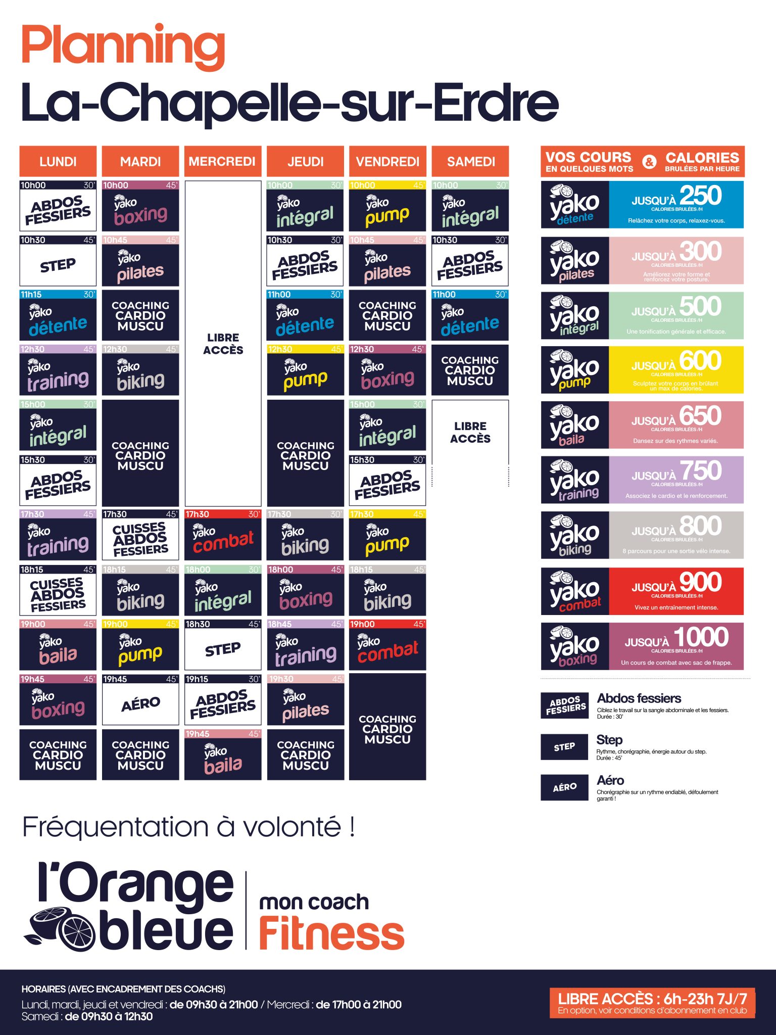 129 planning salle de sport la chapelle sur erdre