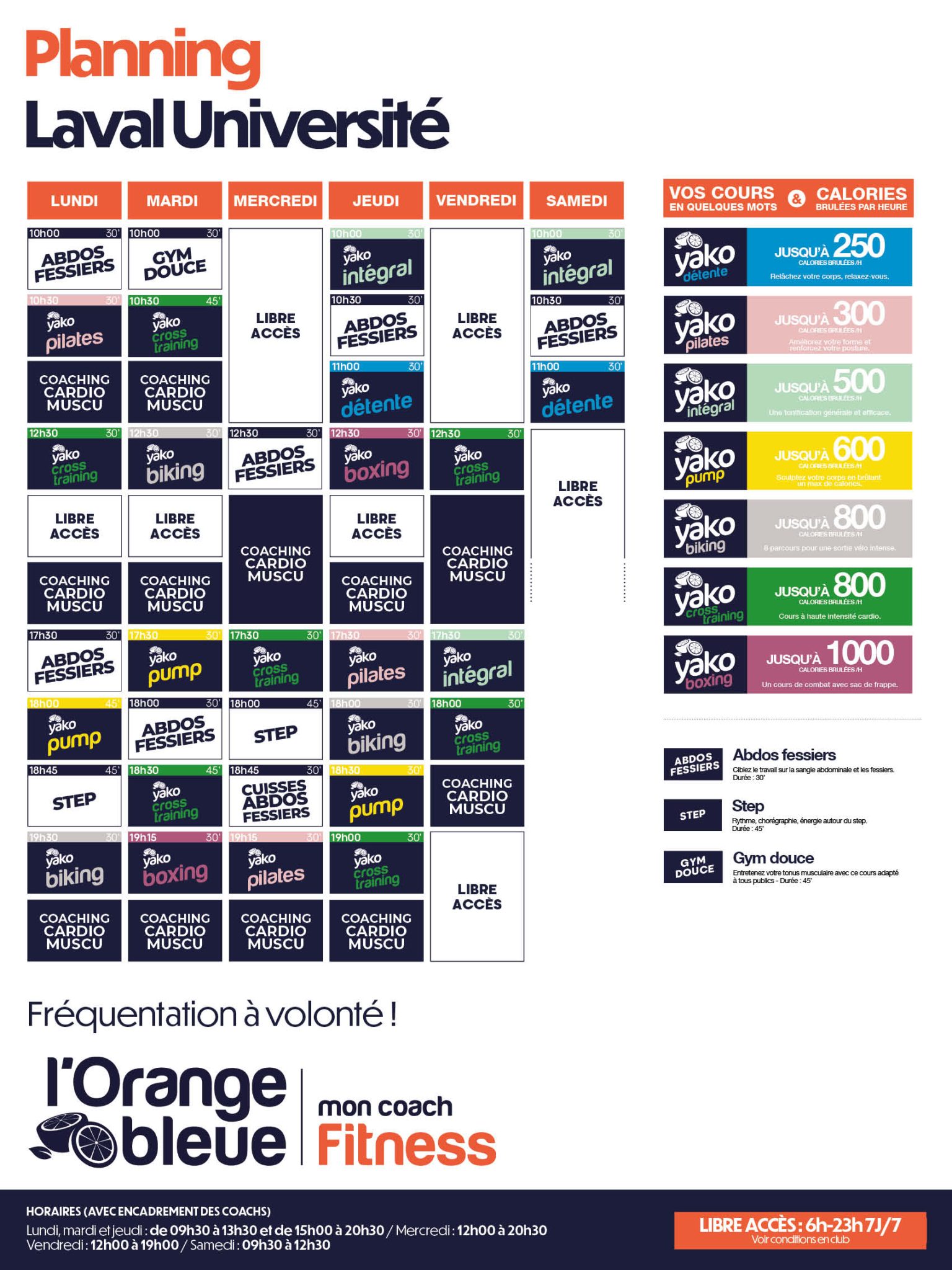 144 planning salle de sport laval nord