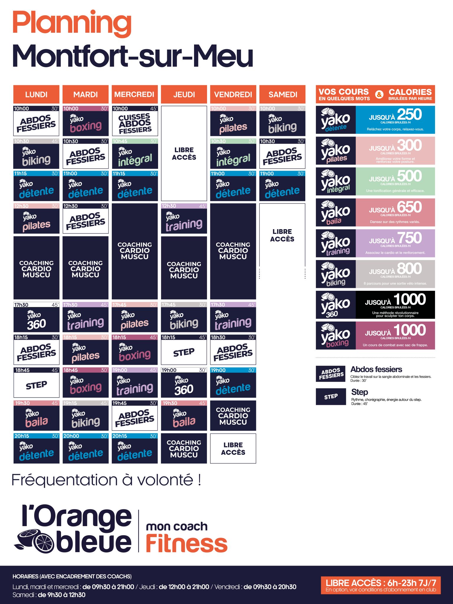 183 planning salle de sport montfort sur meu bedee