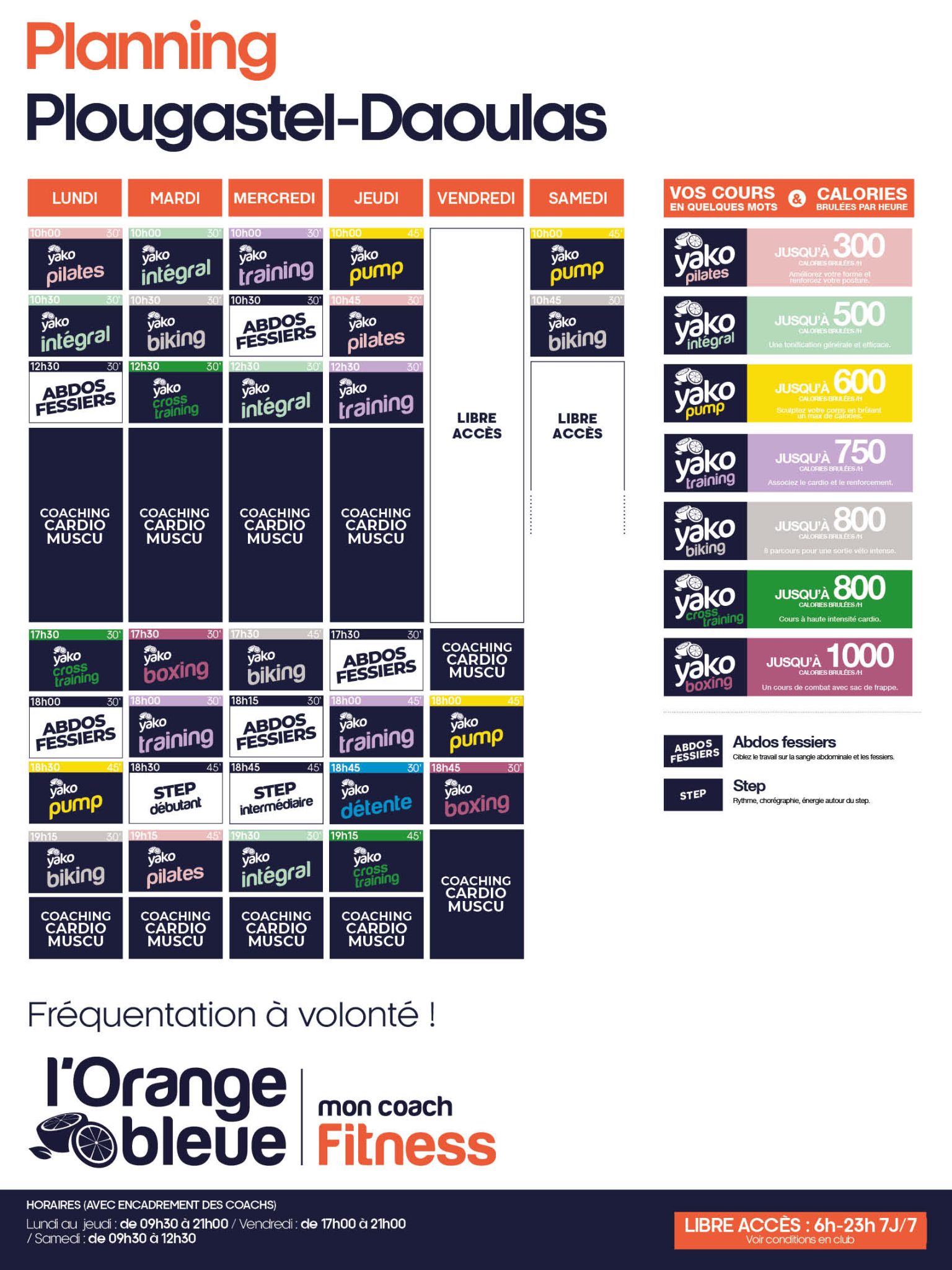 207 planning salle de sport plougastel