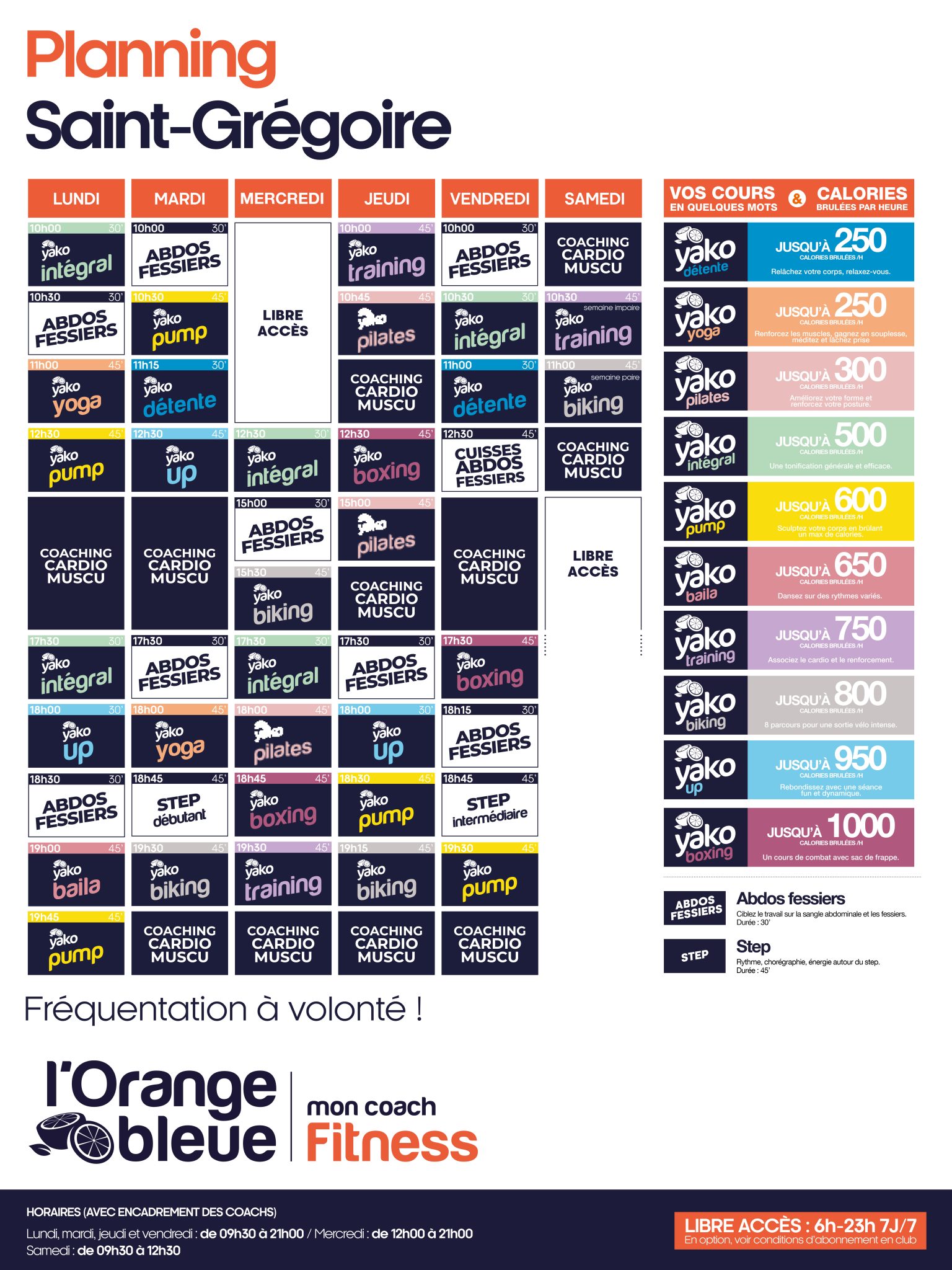 221 planning salle de sport saint gregoire