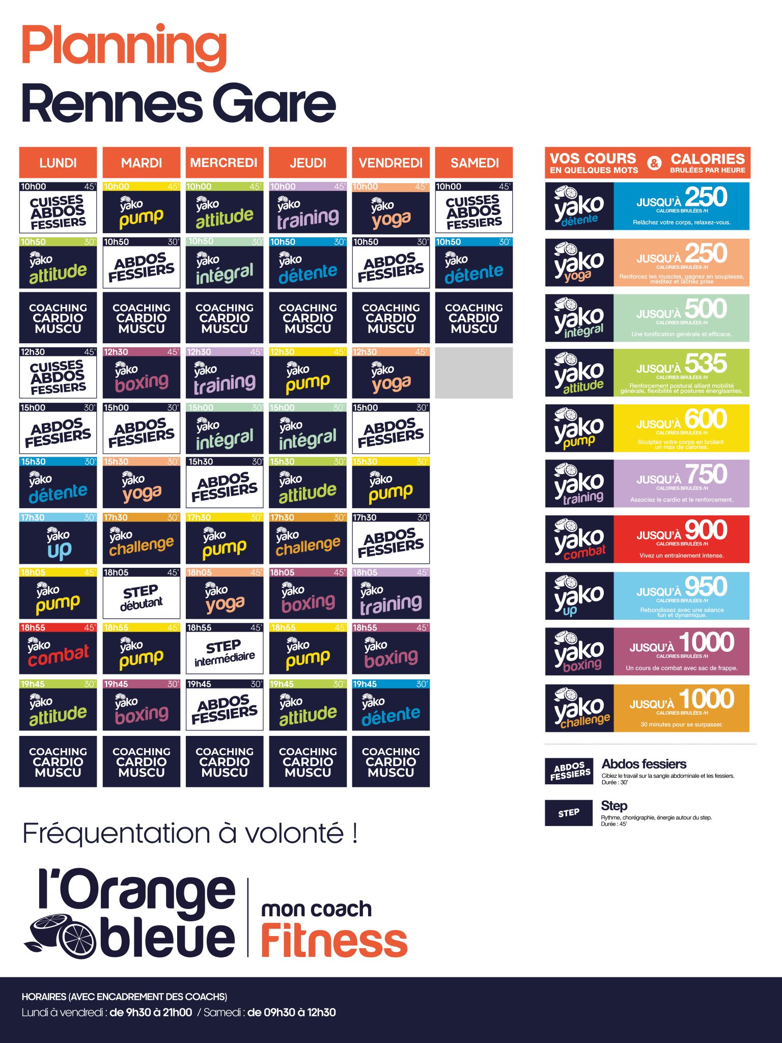 223 planning salle de sport rennes gare