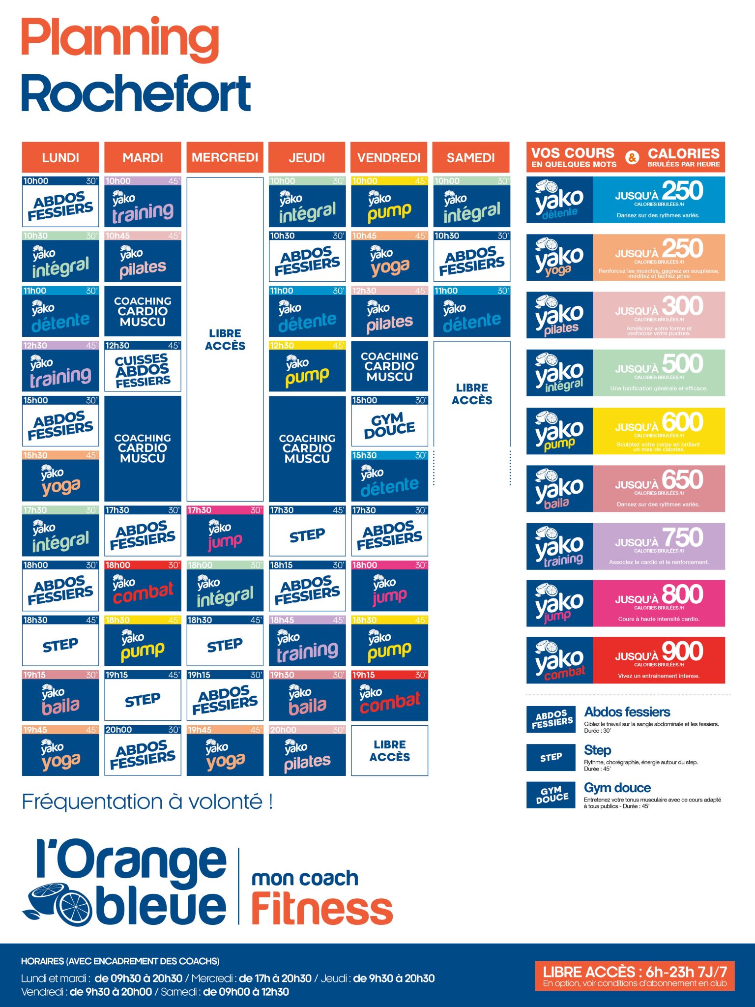 228 planning salle de sport rochefort