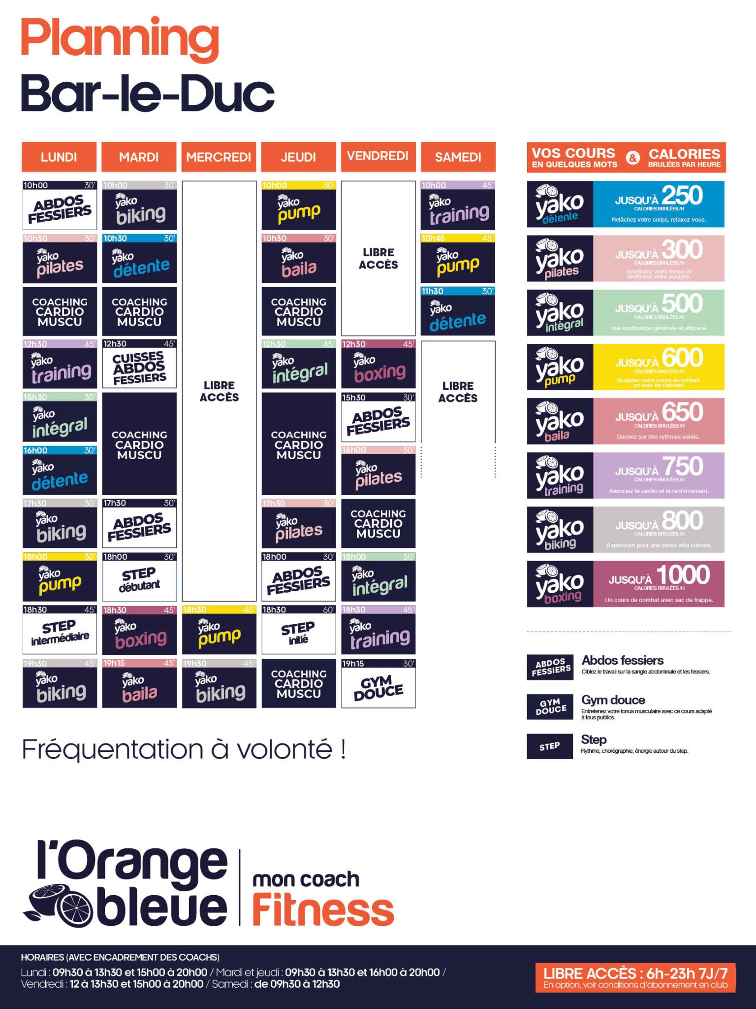 26 planning salle de sport bar le duc