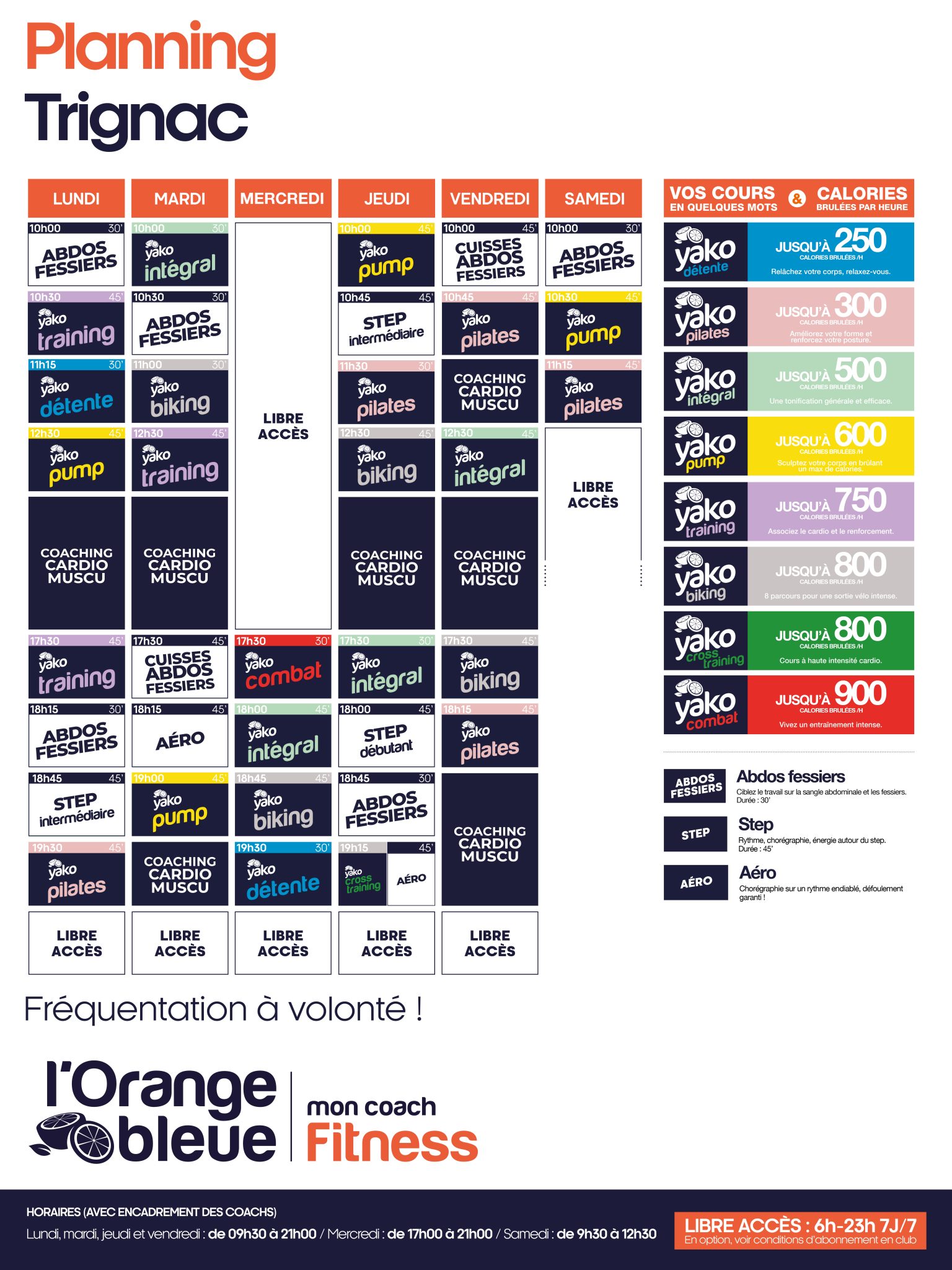 282 planning salle de sport trignac