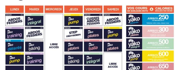 282 planning salle de sport trignac