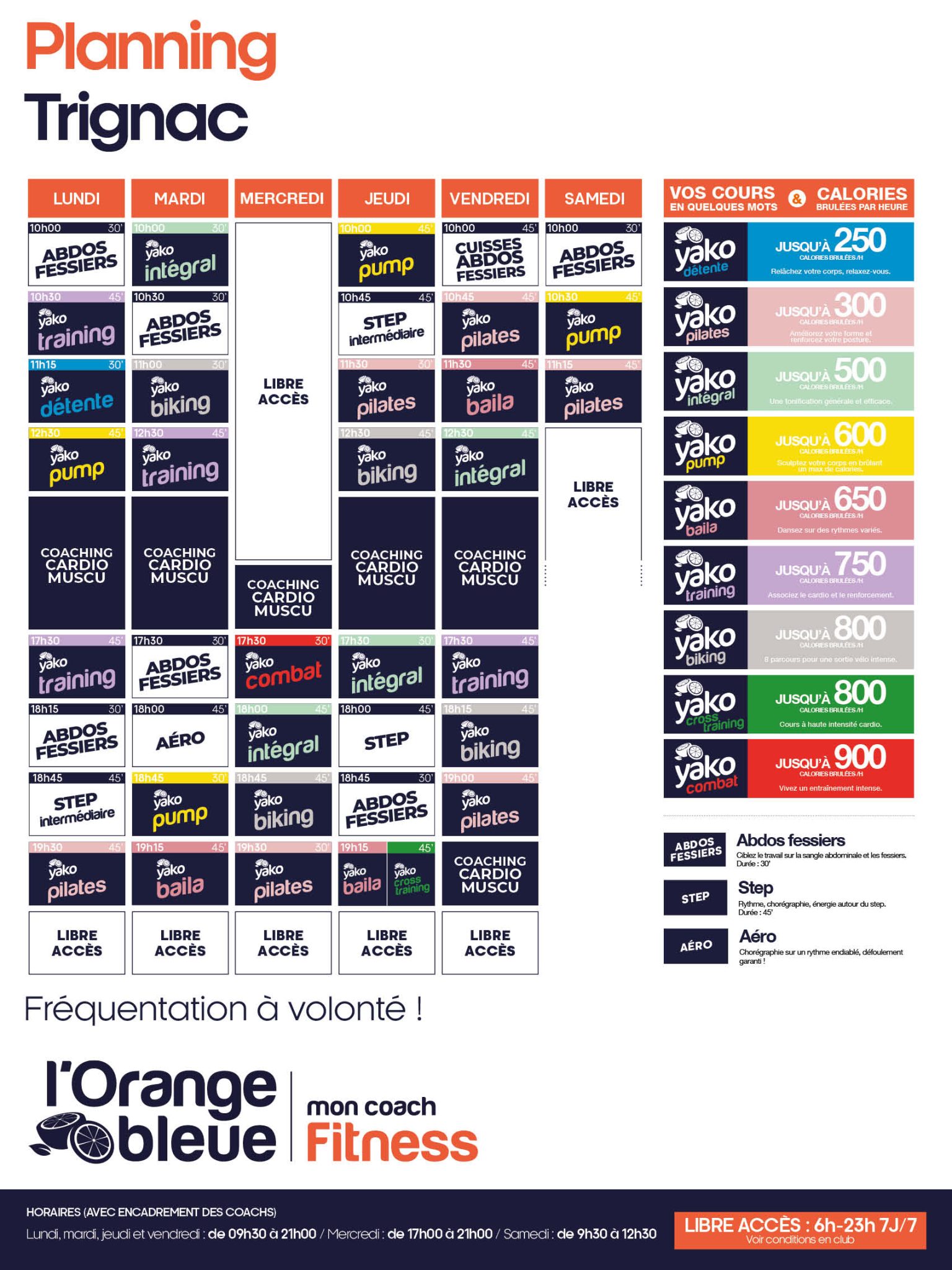 282 planning salle de sport trignac