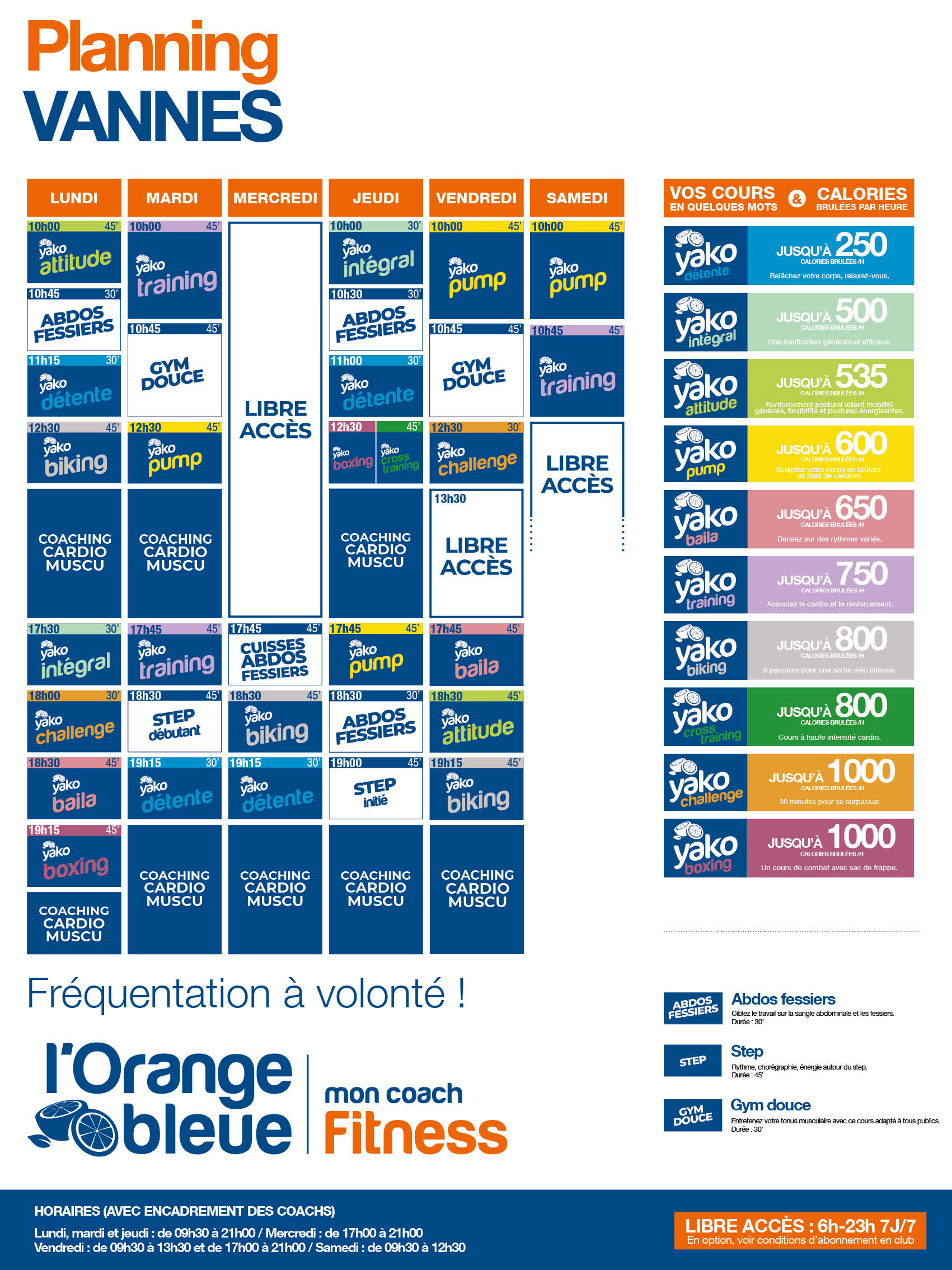 Salle de sport et fitness à Vannes l'Orange bleue