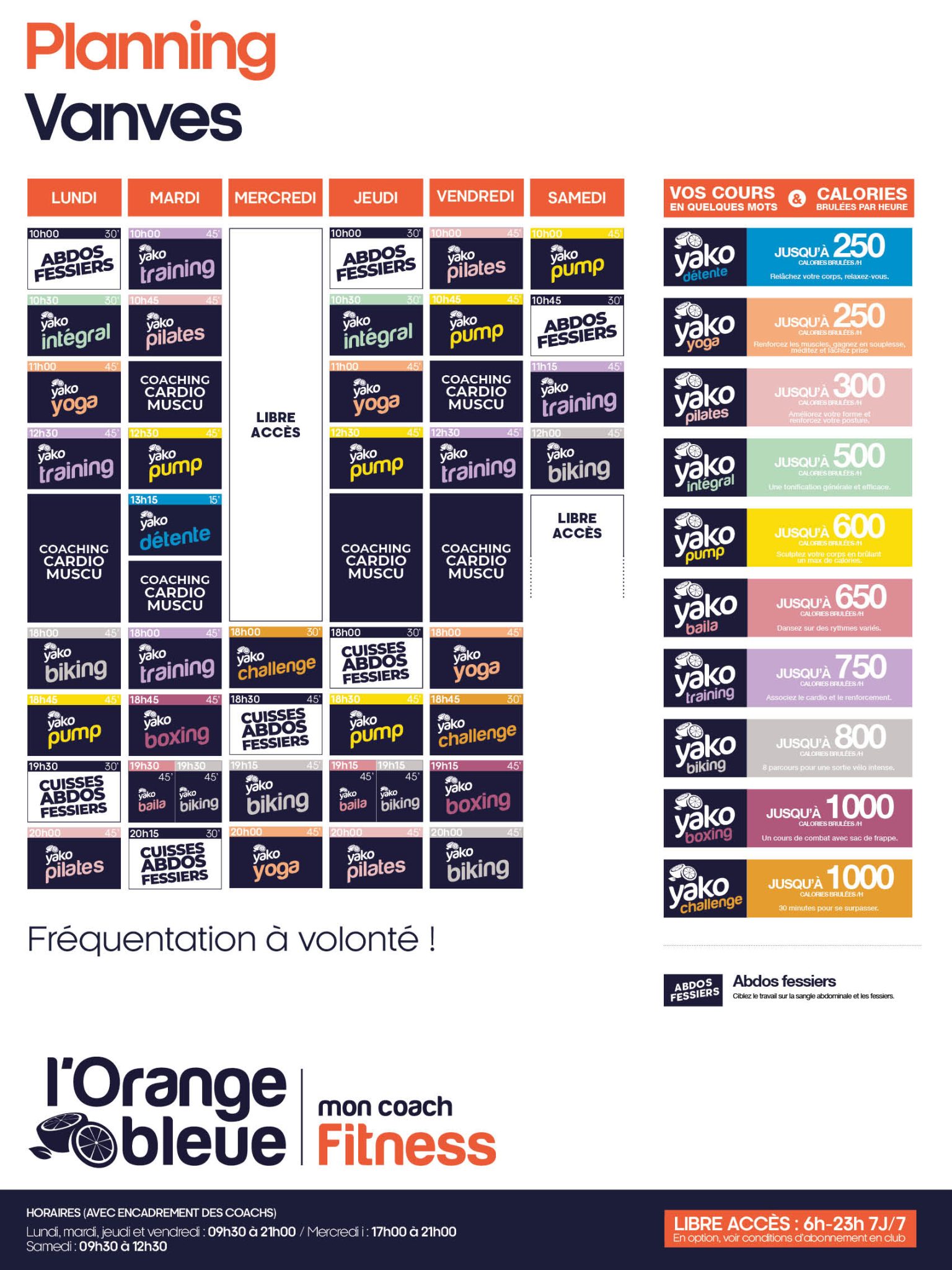 290 planning salle de sport vanves