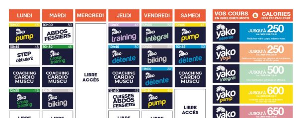 32 planning salle de sport betton