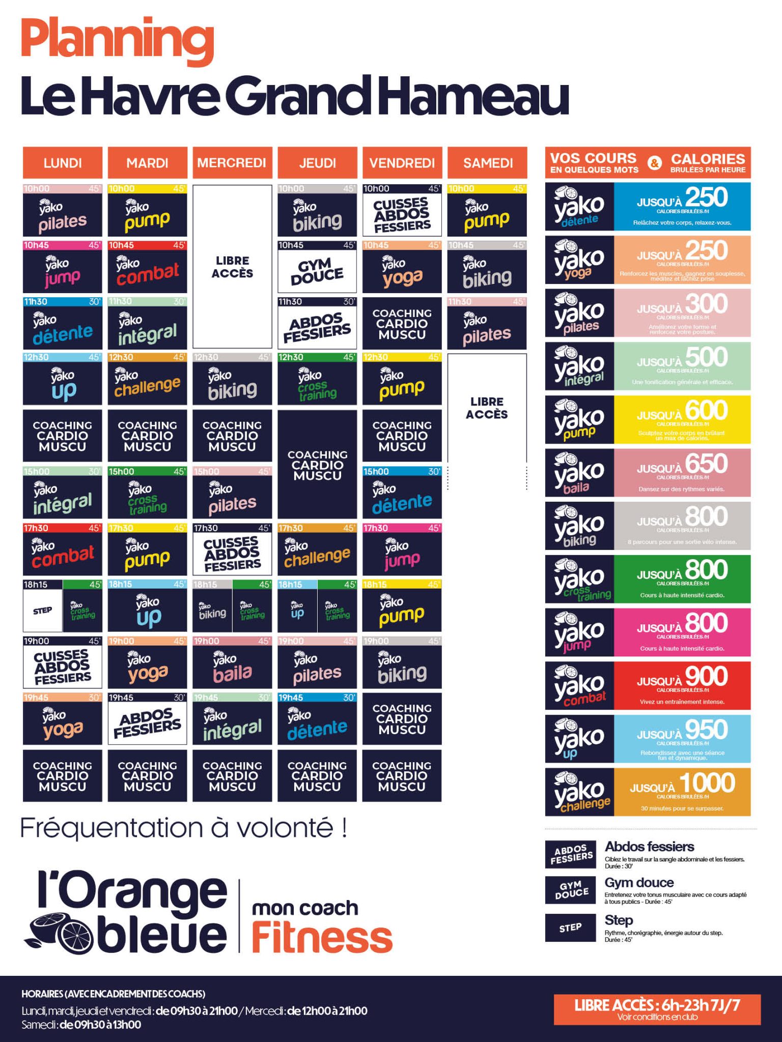 338 planning salle de sport le havre grand hameau