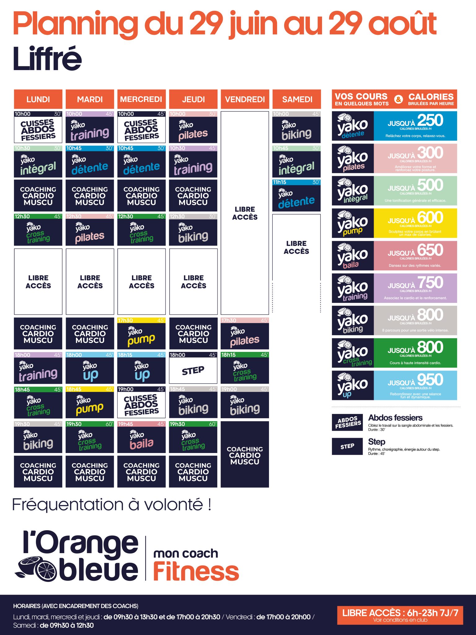 409 planning salle de sport liffre