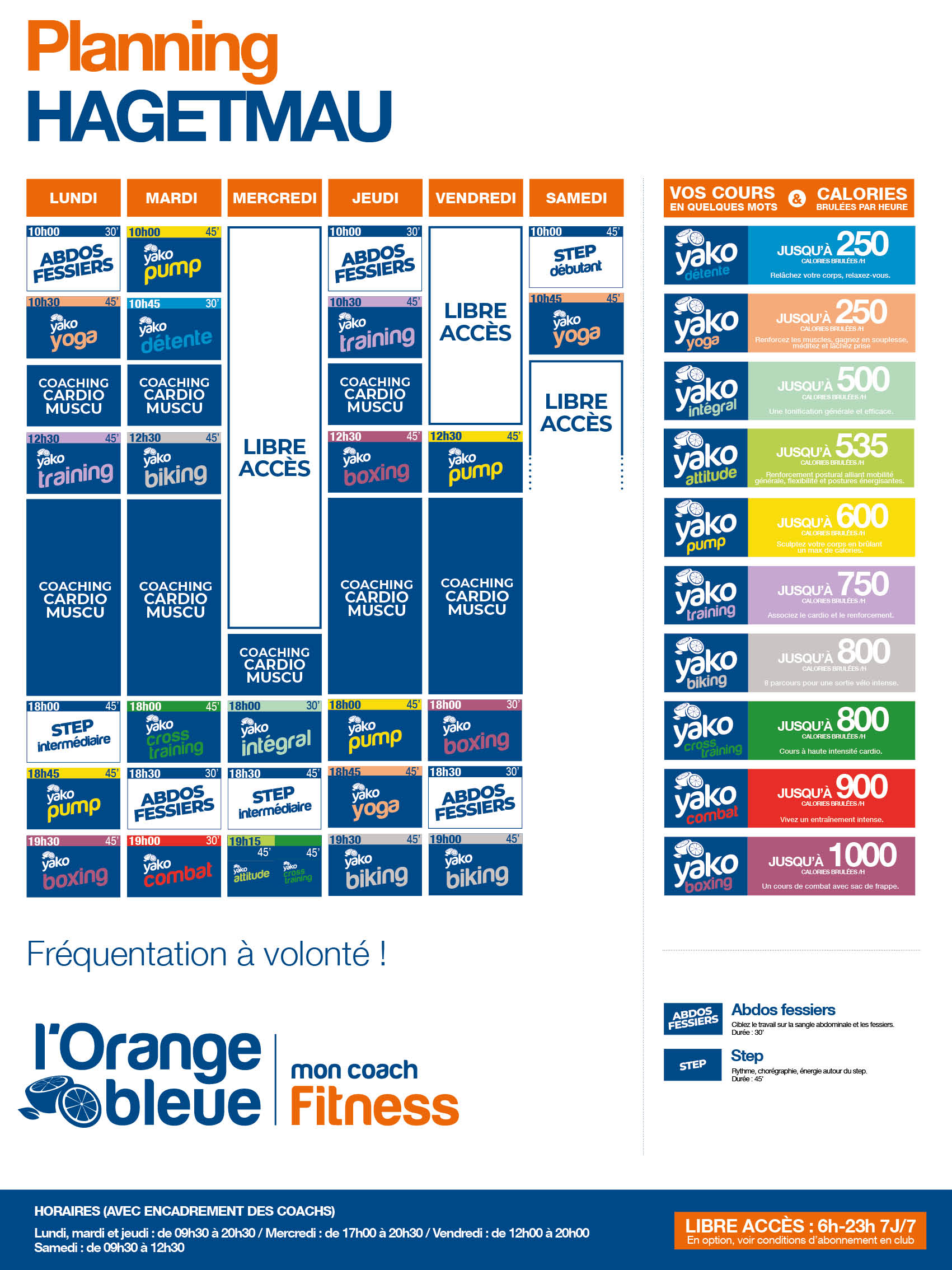 Salle de sport et fitness à Hagetmau l'Orange bleue