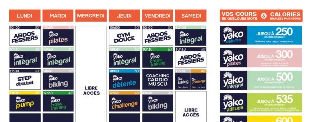 46 planning salle de sport breuillet