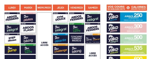 46 planning salle de sport breuillet