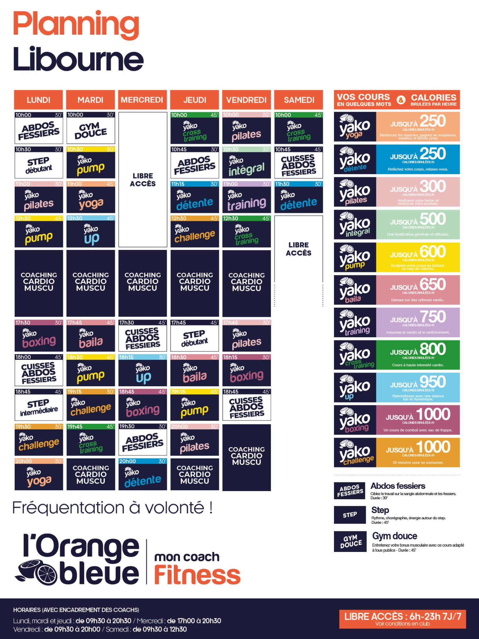 464 planning salle de sport libourne