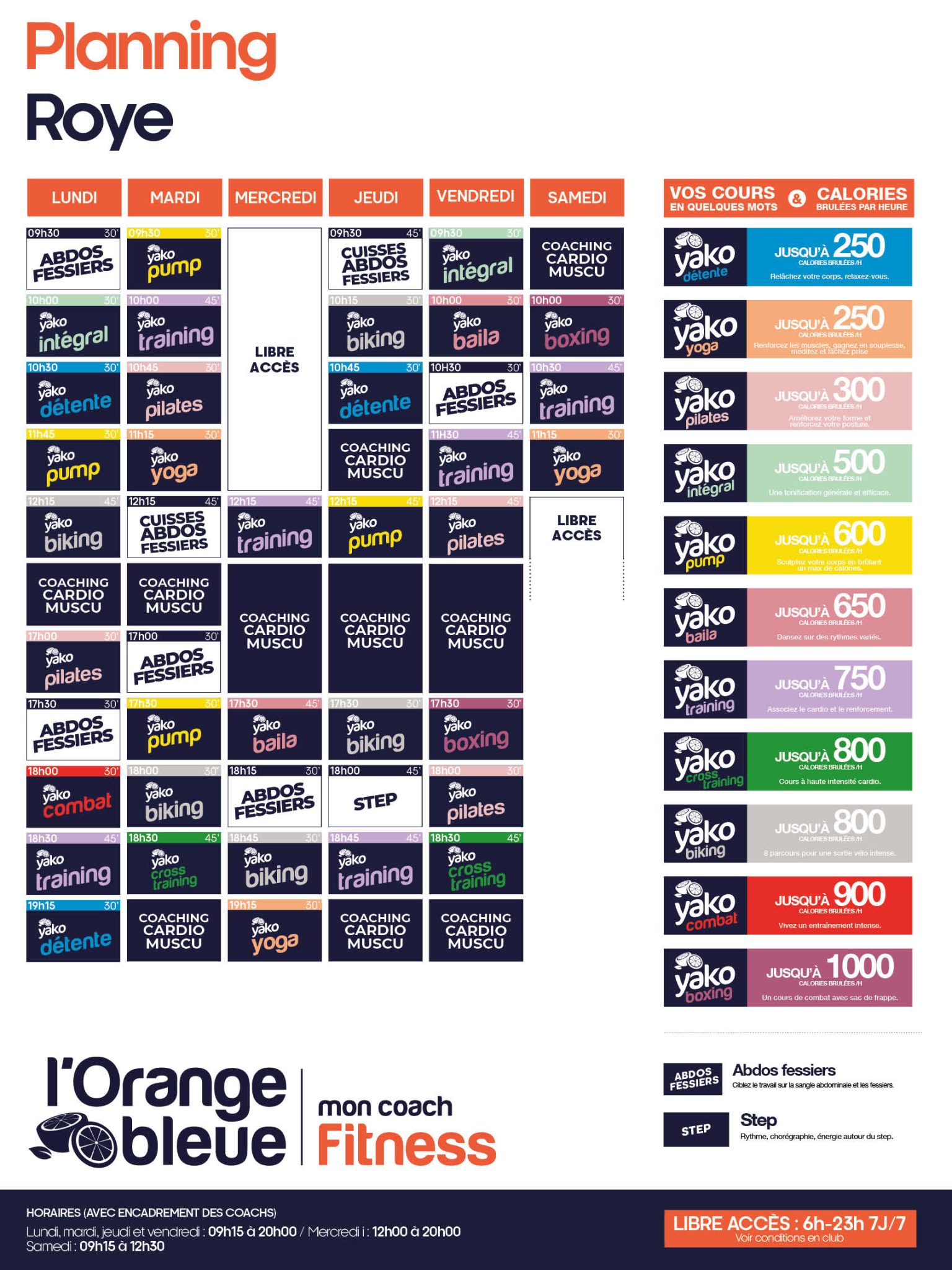 465 planning salle de sport roye