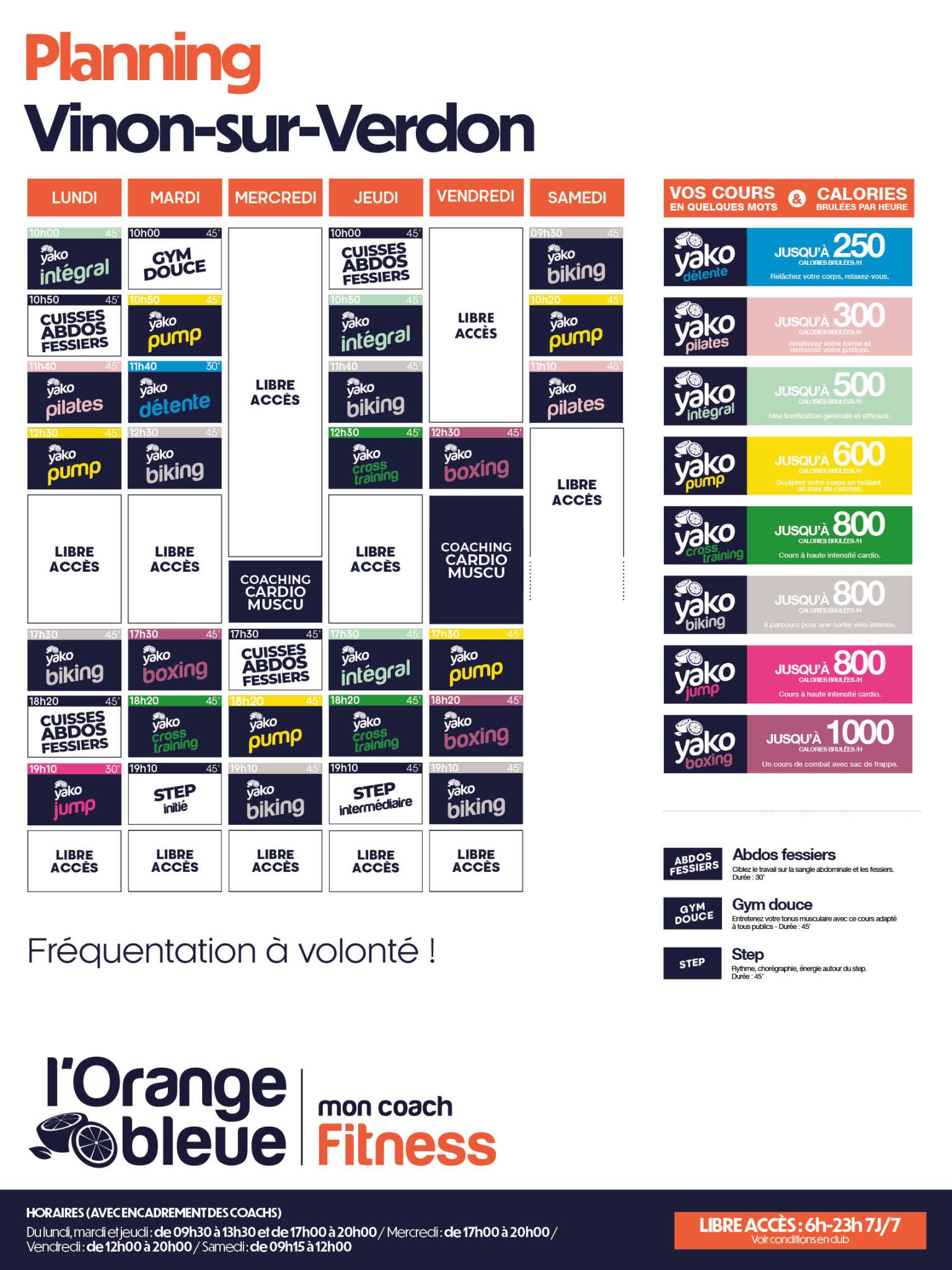 588 planning salle de sport vinon sur verdon