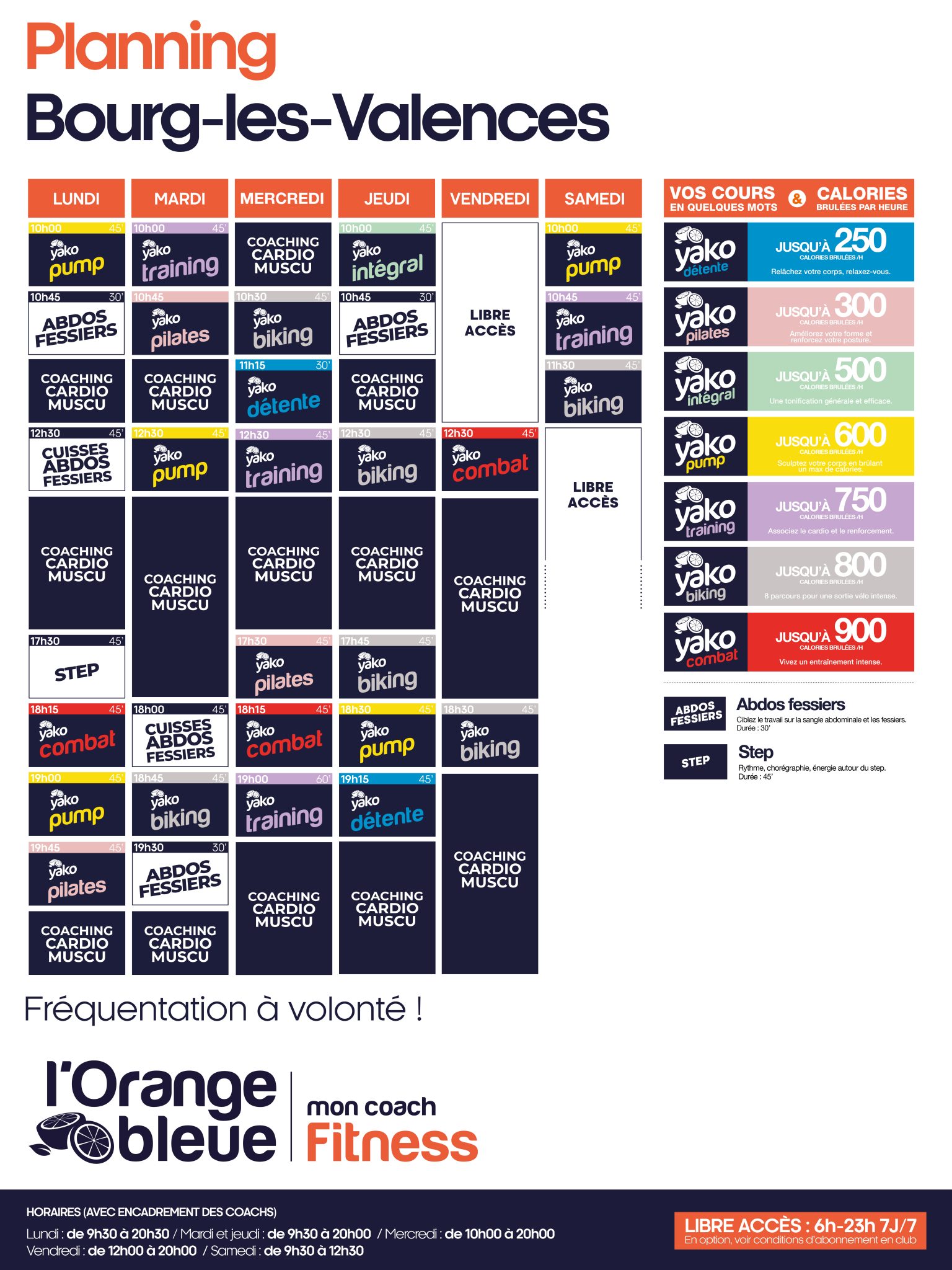 605 planning salle de sport bourg les valence605 planning salle de sport bourg les valence