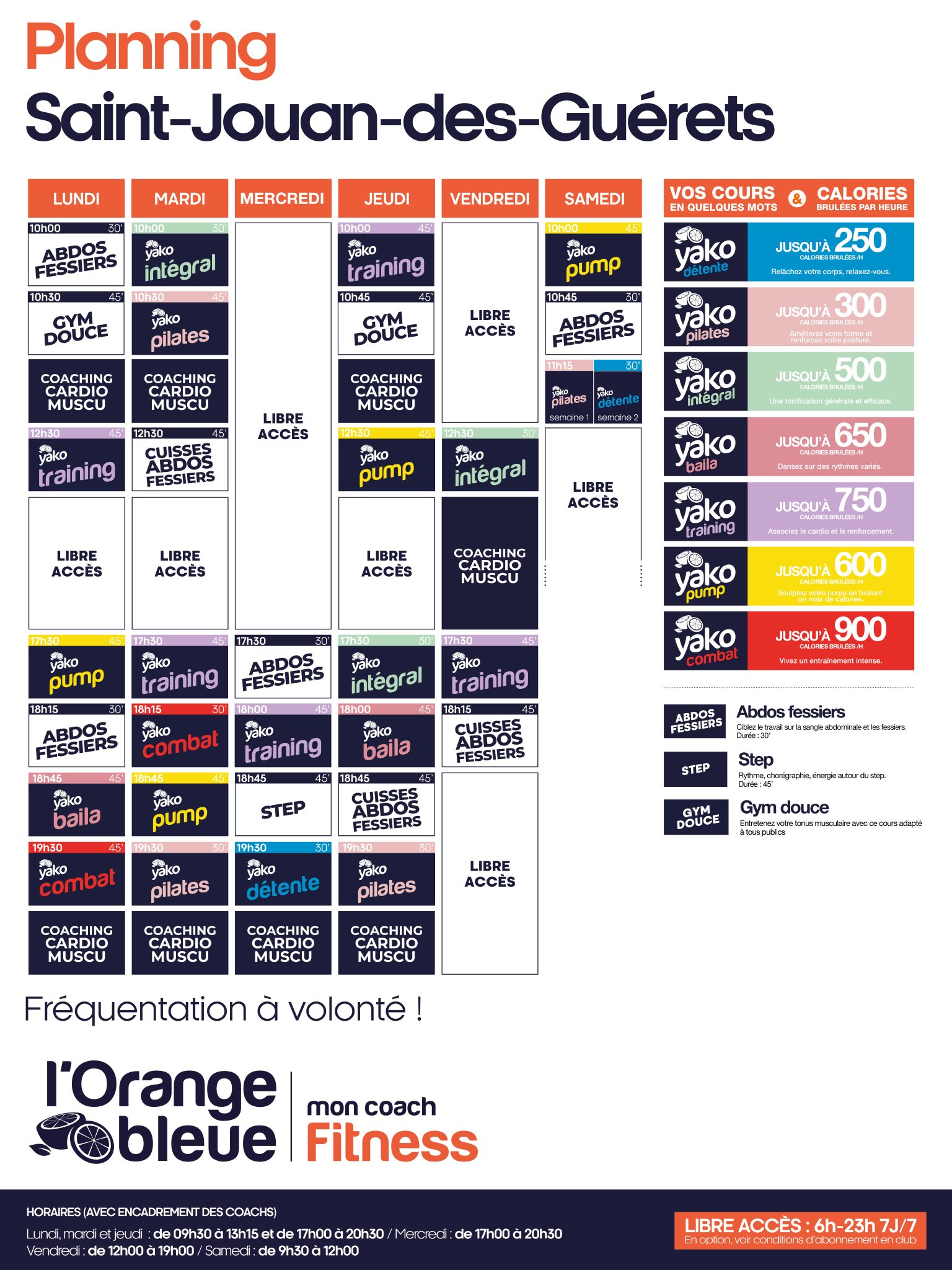 610 planning salle de sport saint jouan des guerets