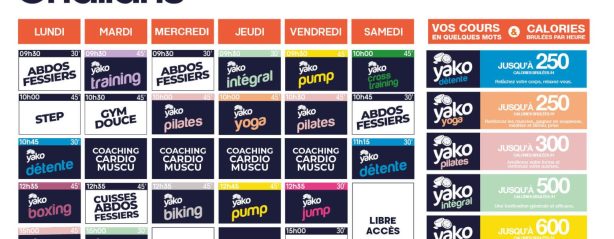 62 planning salle de sport challans