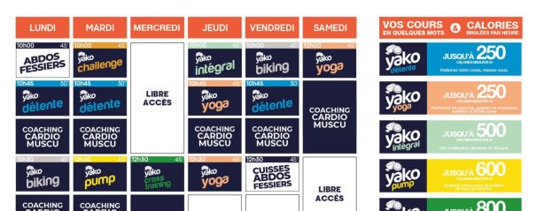 87 planning salle de sport dax