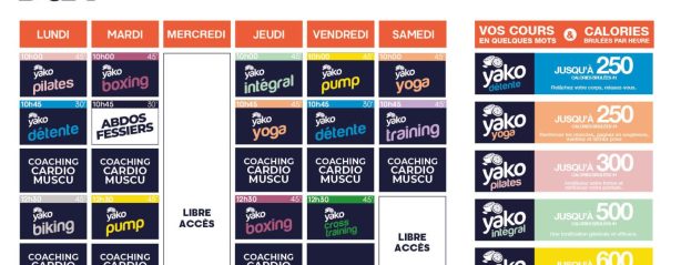 87 planning salle de sport dax