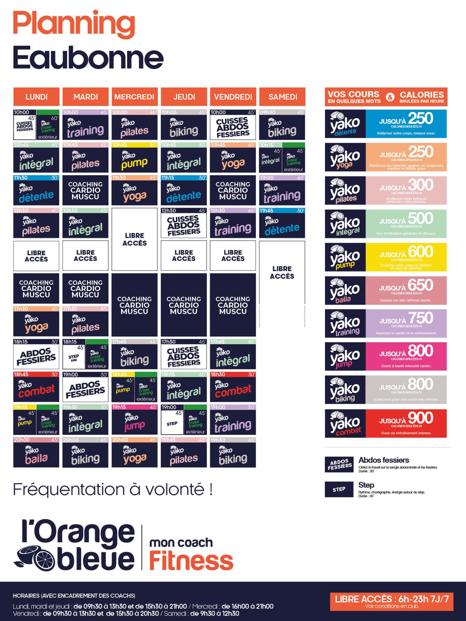 99 planning salle de sport eaubonne