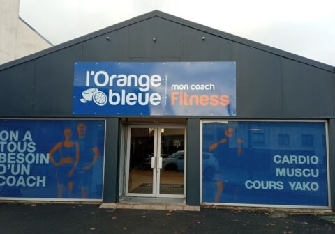 facade salle de sport lorange bleue plabennec