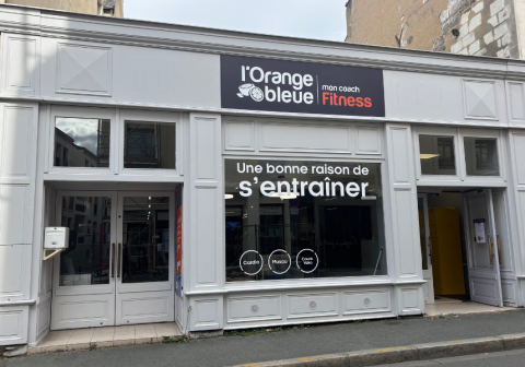 facade salle de sport lorange bleue angers