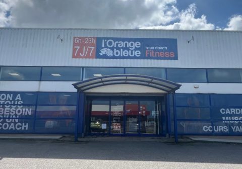 facade salle de sport lorange bleue tourlaville
