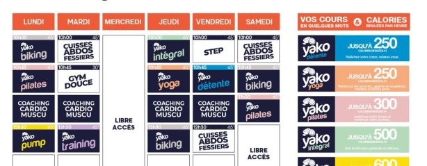 710 planning salle de sport saint lys