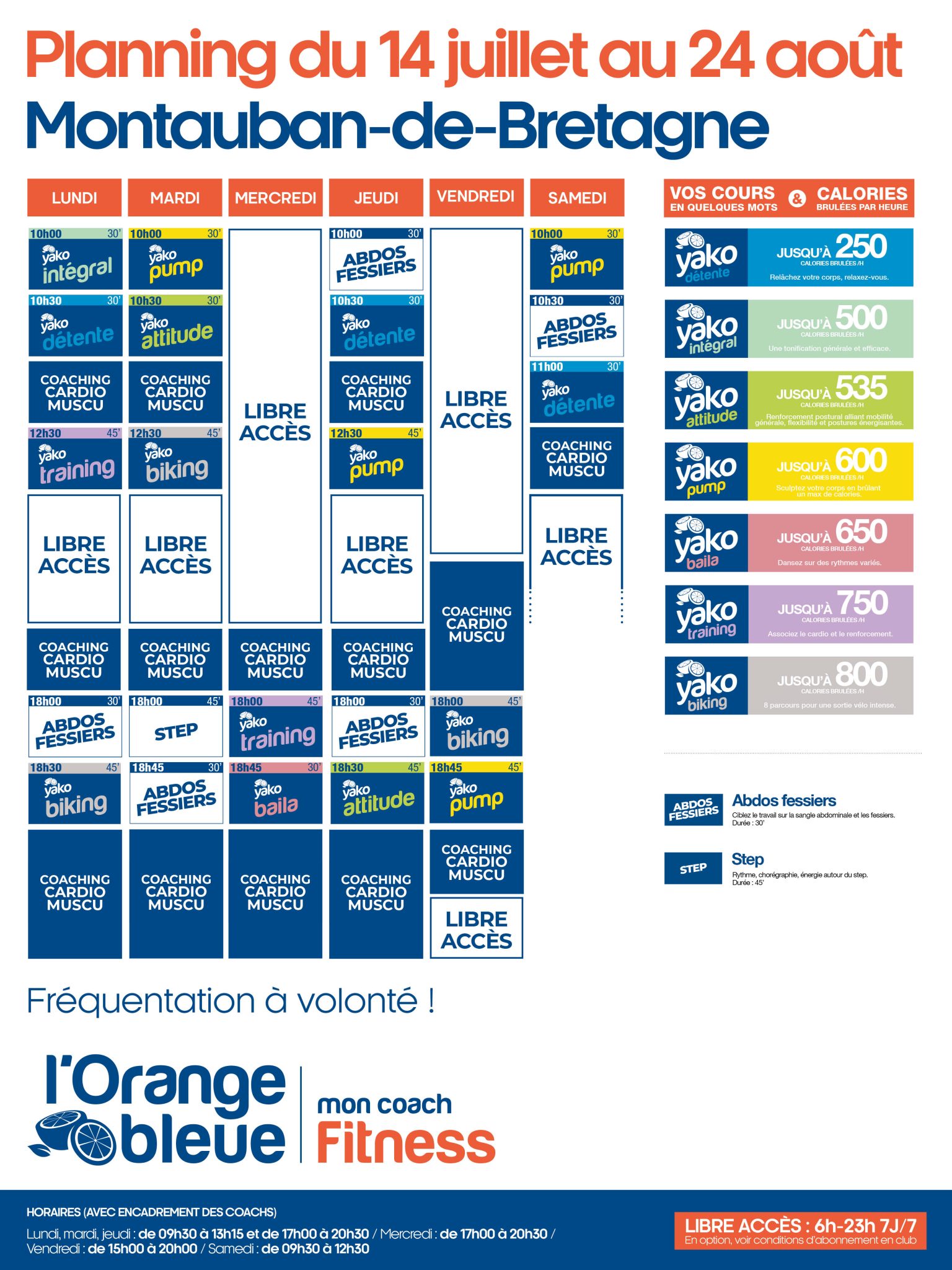 planning salle de sport montauban de bretagne